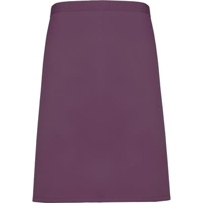 Premier Dames/Dames Mid-Length Apron (Pakket van 2) (Aubergine)
