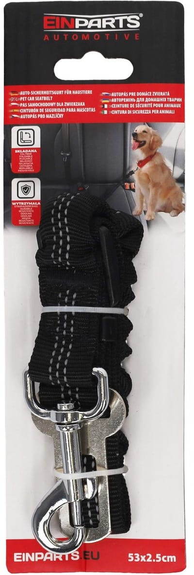 Einparts Veiligheidsriem Met Schokdemper Voor Honden 75X25Cm Voor In De Auto