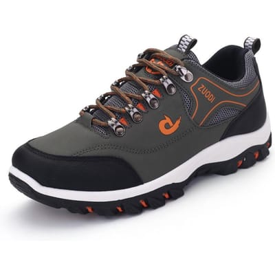 Heren Outdoor Vrije Tijd Bergbeklimming Schoenen Mode Sport Reisschoenen Wandelschoenen 48 gray