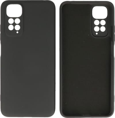 Fashion Backcover Telefoonhoesje - Color Hoesje - Geschikt voor de Xiaomi Redmi Note 11 - 11s 4G - Zwart