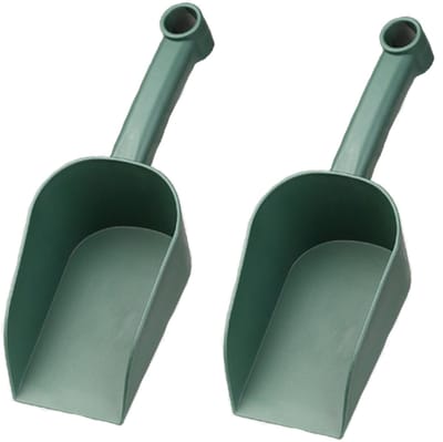 Schep-spade-tuinschep-twee tuinspades -2-delige tuinspade - tuinspade - tuinhandspade - draagbare tuinschep en tuinieren, planten, graafspade - groen - 23x5,5x10cm