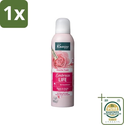1 x Kneipp - Douche schuim - Embrace Life - Anti‑Aging verzorging - 200 ml- Douche Foam - Roze Schuim - Vrouwelijke Geur - Huidverzorging - Anti-aging