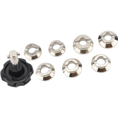 Outil de Presse pour Montre Kit de Réparation de Fond Professionnel Set de Presse pour Montre Fermoir de Boîtier Arrière Outil de Remplacement de Batterie avec 7 Matrices pour gray