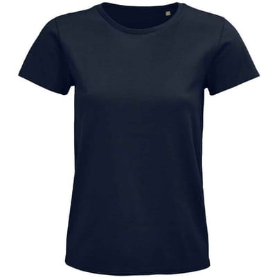SOLS Dames/Dames Pioneer Organic T-shirt (Franse marine)