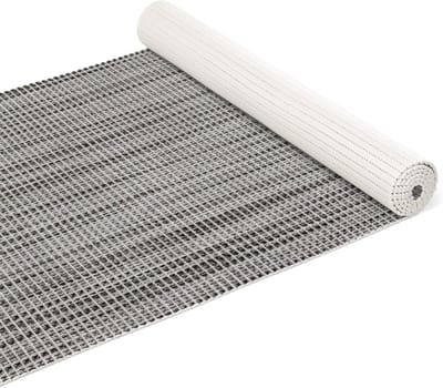 Badmat Schuimmat - Douchemat Vloermat - Veiligheid Badkamer - Antislip Waterdoorlatend - 1000x65 cm - Grijs