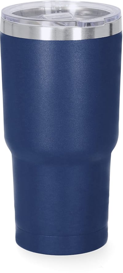 RVS dubbelwandige drinkbeker met deksel, BPA vrij, Donker Blauw 530 ML, geschikt voor lasertechniek model Haftal