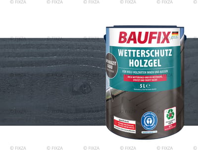 BAUFIX Weerbeschermende houtgel 5 liter (Antracietgrijs)