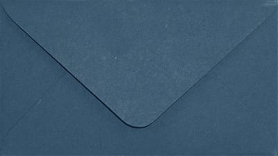 Gladde blauwe enveloppen A8 - 58 x 100 mm - 25 stuks - BK zonder lijm - 115 gram - Sirio Color - Netuno