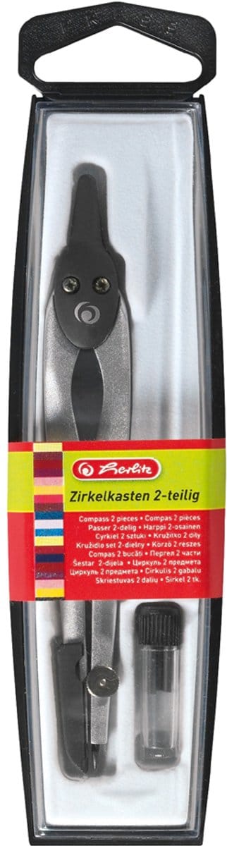 Herlitz passerkoffer, 2-delig, zwart