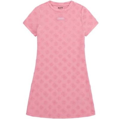 Guess Girls Logo Jurk Pink - Maat 152