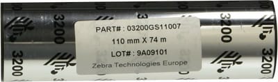 Zebra 3200 Wax/Resin (12 pack) - Print ink ribbon refill (thermal transfer)