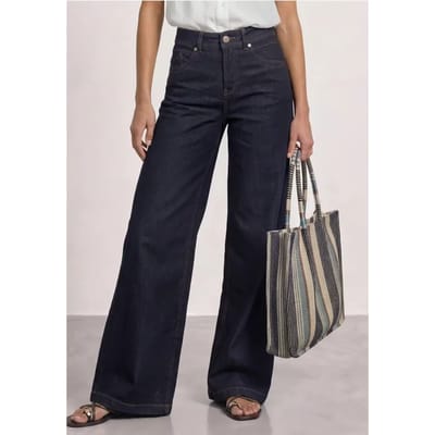 Jeans met High Waist en Wide Leg pijpen in een Loose Fit pasvorm