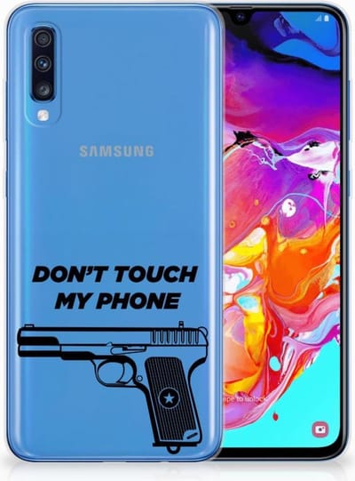 Samsung Galaxy A70 Silicone-hoesje Pistol DTMP