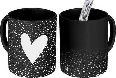 Magische Mok - Foto op Warmte Mokken - Koffiemok - Design - Liefde - Hartje - Magic Mok - Beker - 350 ML - Theemok