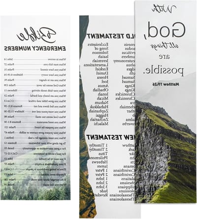 20 Stuks Boeken van de Bijbel Boekmerken voor Gelovigen en Bijbelstudie