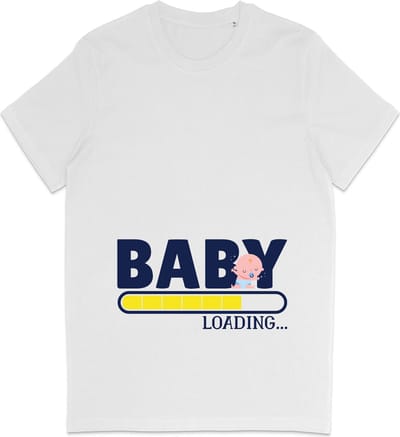 Aankomende Moeder T Shirt – Zwanger – Wit - XS
