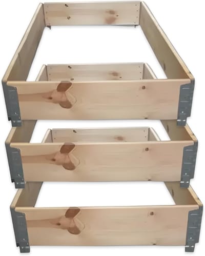 Pallet Opzetframe - Stapelrand Verhoogd Bed - Goederen Beschermen - Inclusief Bevestigingsmateriaal - 120 x 80 cm - Naturel