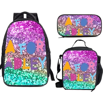 Klassiek Nieuwigheid Harajuku Cool AFOR ADLEY 3D Print 3 stuks/Set leerling Schooltassen Laptop Dagrugzak Rugzak Lunchtas Etui