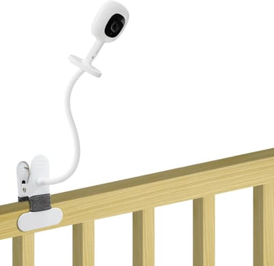 Flexibele Babyfoonhouder - Zwanenhals Arm - Babykamer Monitoren - Geen Boren Installatie - 15.7 Inch Arm - Wit