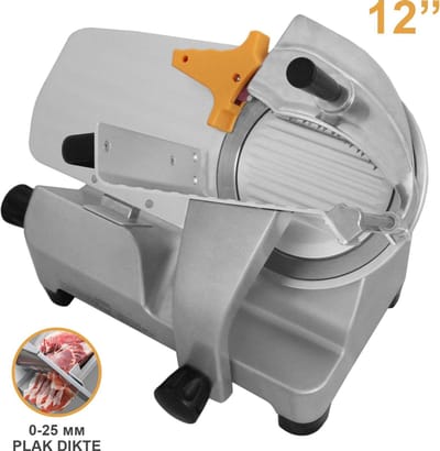 Professionele vleessnijmachine - rvs - 30 cm - met messenslijper