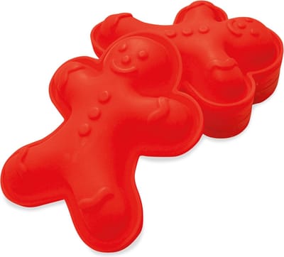 ScrapCooking Siliconen Mallen Gingerbreadman pk/6