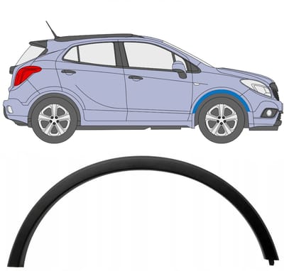 Spatbord sierlijst wielkast voor Opel Mokka 2012-2016 / Rechts