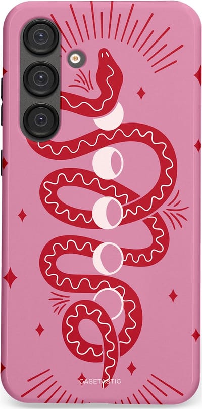 Casetastic Hoesje Geschikt voor Samsung S25 Plus - Stijlvolle Beschermende Duo-layer Case - Eclipseslang
