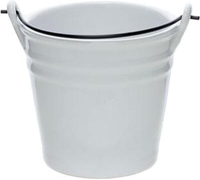 Cosy & Trendy Bucket White Mini Emmer D10.3xh9.7cm 40c