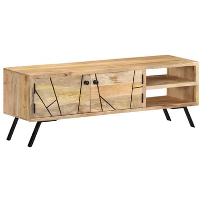 vidaXL - Tv-meubel - 110x30x40 - cm - massief - mangohout
