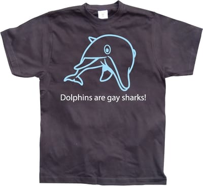 Hybris Dolfijnen zijn homoseksuele haaien! Zwart