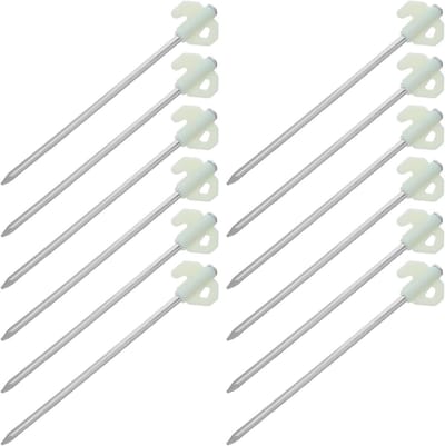 Tentpinnen Set - Grondankers - Outdoor Kamperen - Corrosiebestendig Ontwerp - 20 cm Lengte - Geel