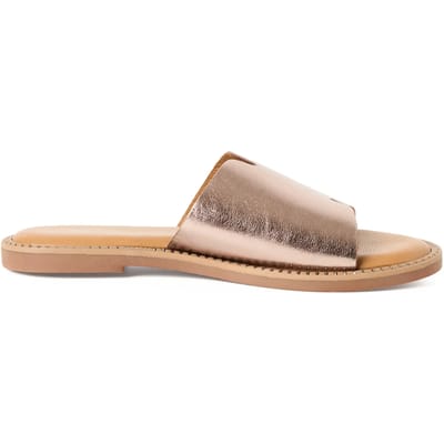 Tamaris leren muiltje 1-27135-42 915 damesschoenen slip-on M2713542 metallic