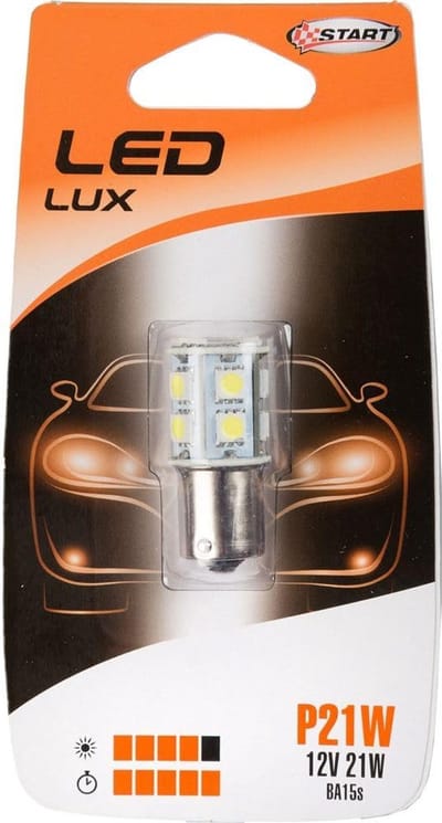 Autolamp Enkele - BA15s Lamp - Voertuig Verlichting - 13 Led Lamp - 20g - Wit
