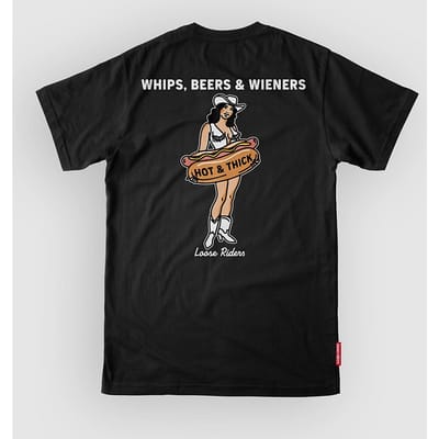Loose Riders Hot & Thick Tech Tee zwart