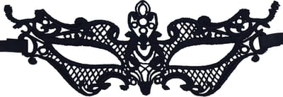Miresa - Masker MM043 - Verleidelijk venetiaans masker - Zwart kant