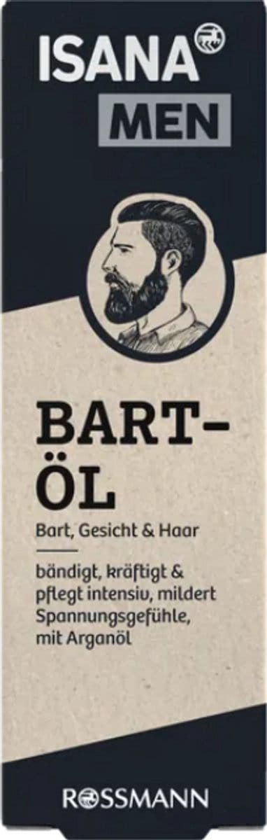 ISANA Men Premium Baardolie - Met Arganolie & Jojoba-olie - Tegen Jeuk & Droge Huid - 50ml