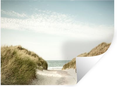 Muurstickers - Sticker Folie - Strand - Duin - Lucht - 40x30 cm - Plakfolie - Muurstickers Kinderkamer - Zelfklevend Behang - Zelfklevend behangpapier - Stickerfolie