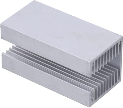 Dailygoods - U-vormige Aluminium Heat Sink 100x50x50mm - Efficiënte Koeler voor Elektronica