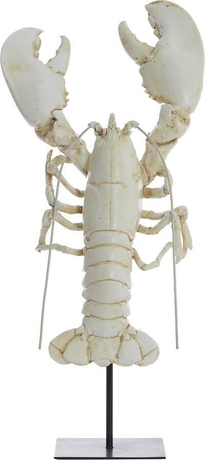 Light&living Ornament op voet 25x14x56,5 cm LOBSTER gebroken wit