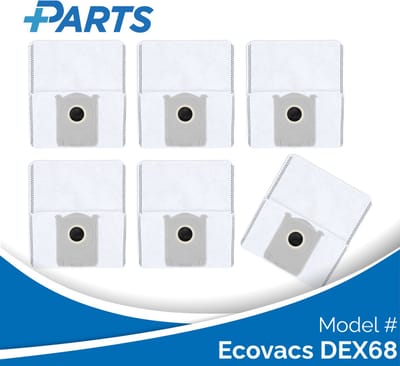 Ecovacs DEX68 Stofzakken (6 Stuks, Plus.Parts® alternatief voor DDB030041)