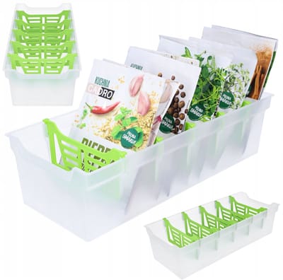 Groene Kruiden Organizer - Praktische Opbergmand voor Kruidenzakjes