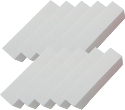 10x white block / bufferblock ontbreekt bij geen nagelstyliste, voor opruwen / ontvetten / matteren van natuurlijke nagel t.b.v. kunstnagels of gelnagellak. Online te bestellen!