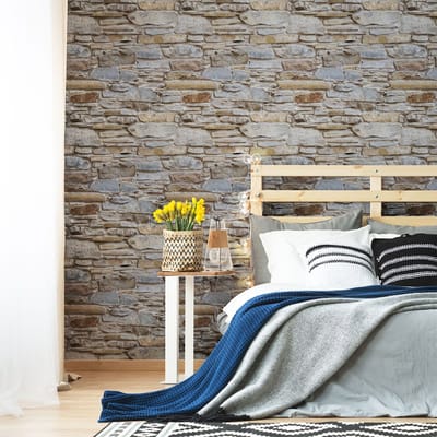 Behangeffect sticker - Limousin Stones - 30x30cm