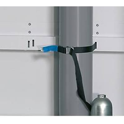 Spanband voor asecos gasflessenkasten, polyethyleen, zwart