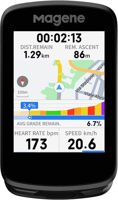 Fietscomputer met Touchscreen GPS en Wifi Gegevensoverdracht 2.8 Inch