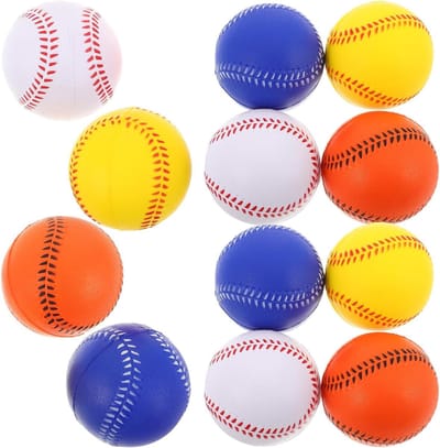 Oefenhonkballen - Schuim softballen - Indoor training - Zacht en lichtgewicht - 7 cm - Diverse kleuren