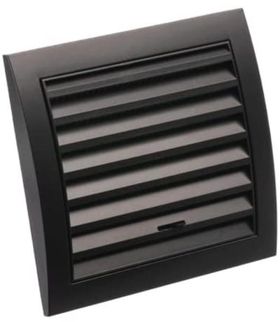 Ventilatierooster Ø 100mm - Verstelbaar met Insectenbescherming - ABS Kunststof Antraciet