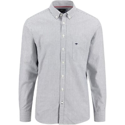 Fynch-Hatton Overhemd Classic Stripe Button-Down Navy / male