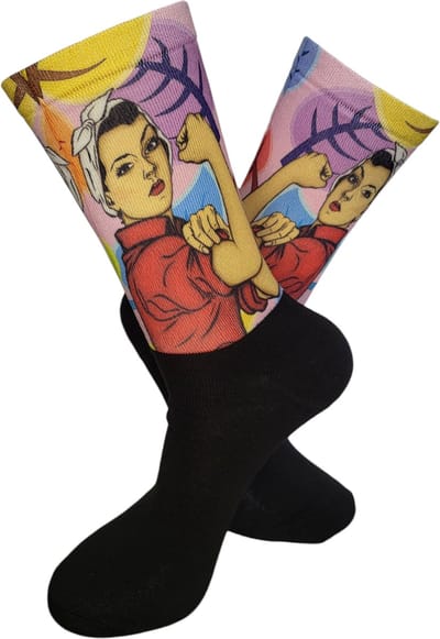 Girl Power -Liefste Mama - Bonus Mama Moeder - Hou van je - Verjaardag - Gift - Mama cadeau - Mam - Trendy nu - Witte sokken - Cadeau voor vrouw - Kado - Sokken - Verjaardags cadeau voor haar - Moederdag - LuckyDay Socks - Maat 36-40