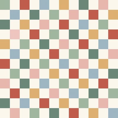 Zelfklevend Behang in Kleurrijk Ruitpatroon voor Werkbladen en Tafelbladen - Waterdichte Vinyl Folie voor Kinderkamers en Speelse Interieurs 44.5CMx3M